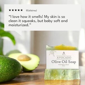 Avocado Olive Oil Bar Soap - All-Natural & Handcrafted